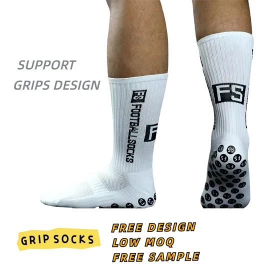 High Quality Sokken Calcetines Sock-Stocking Grippy Designer Socks Basketball White Custom Sock Logo Crew Men Sports Anti-Slip Grip Socks Football Soccer