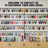 Wholesale Fashion Custom Cartoon Letter Sock Cotton Yoga Running Sports Sock Unisex Casual Crew Socks