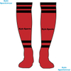 Custom Logo Recycled Polyester RPET Rib Knit Crew Socks