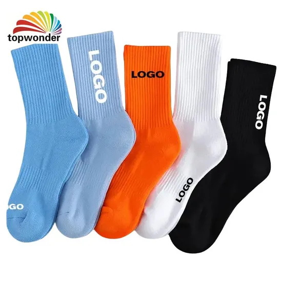 Custom Sock Sports Sock Stripe Sock Running Sock Athletic Sock by Adding All Designs of Logos in Various Sizes, Material and Colors