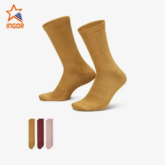 Ingor Sportswear Custom Socks Factory Wholesale Sport Unisex Soccer Football Cotton Socks