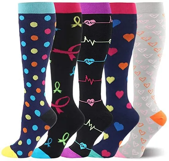 Custom Logo Tube Sock Thick Nurse Compression Socks Cycling Basketball Elites Men Crew Sports Socks Man