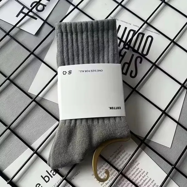 High Quality Custom Logo Socks Manufacturer Sokken Calcetines Sock-Stocking White Happy Funny Unisex Crew Sports Custom Design Cotton Men Socks