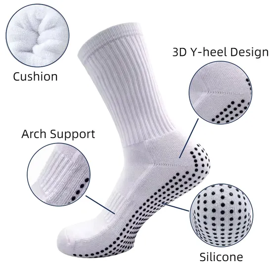 Custom Design Women Non-Slip Embroidery Wholesale Cotton Ruffle Sport Grip Anti Slip Yoga Pilates Socks