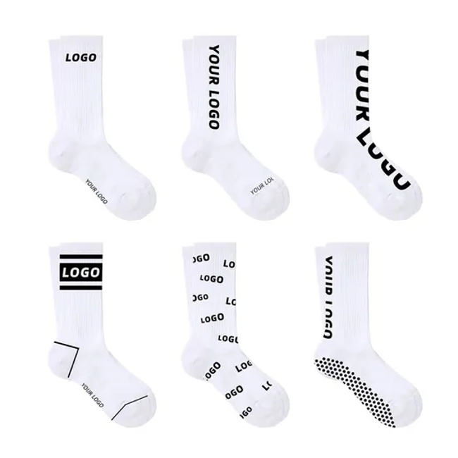 Manufacturers High Quality Unisex Custom Logo Design Fashion Men Crew Cotton Sport Socks