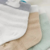 OEM MOQ Newborn Baby Socks Mesh Breathable Bamboo Cozy Short Pure Color