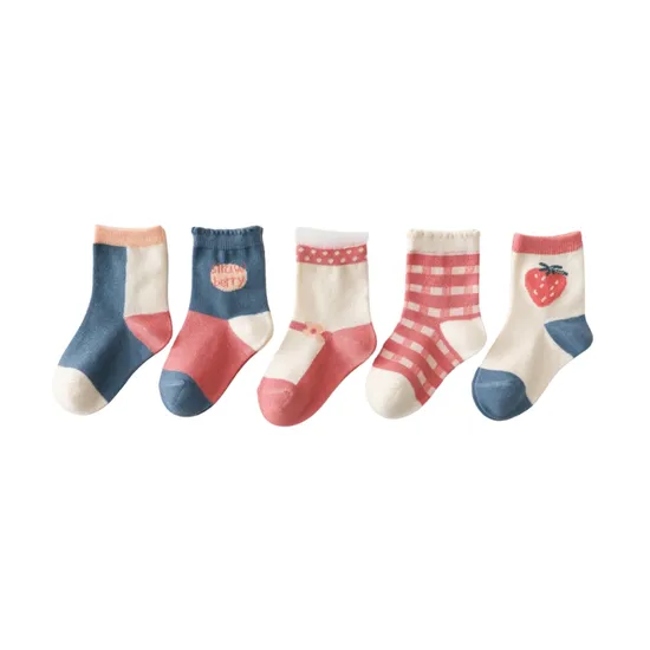 Anti Bacterial Breathable Skin Friendly Babies Fashion Lovely Cute Cotton Ankle Crew Soft Little Sock