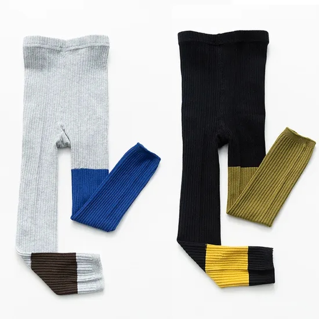 Unisex Low Price Children Baby Kids Cotton Wholesale Novelty Plain Tights Socks