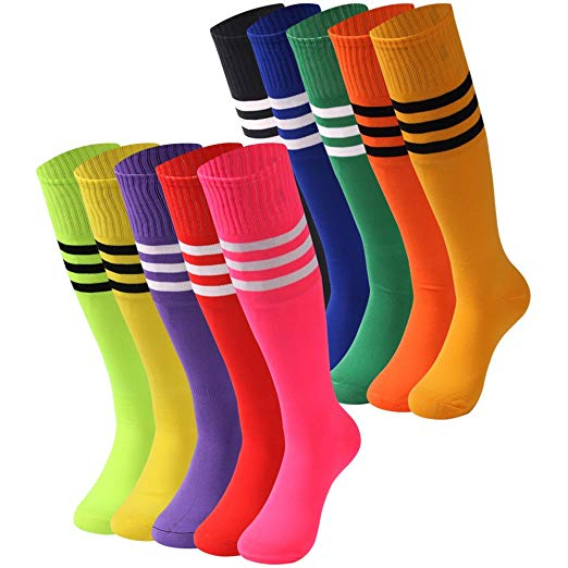 China Stockings Manufacturers Wholesale Colorful High Paque Sock School Student Girls Boys Unisex Stripe Knee High Long Socks