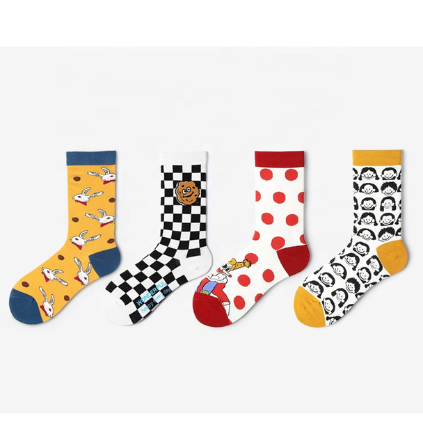 Wholesale Business For Retailer young women tube socks fancy socks unisex 100% cotton socks