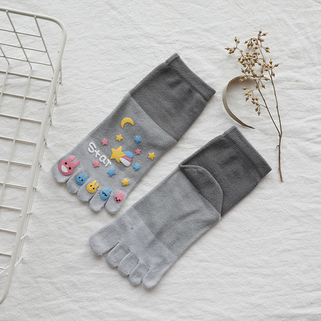 wholesale custom Buster brown 100 cotton socks best toe bamboo 5 gel