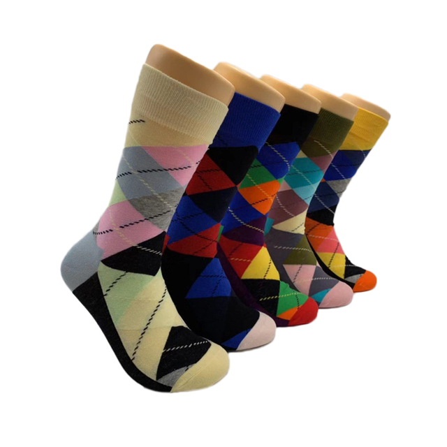 Winter Wholesale Custom Colorful Socks Cotton Jacquard Fashion Funny Design Happy Socks Casual
