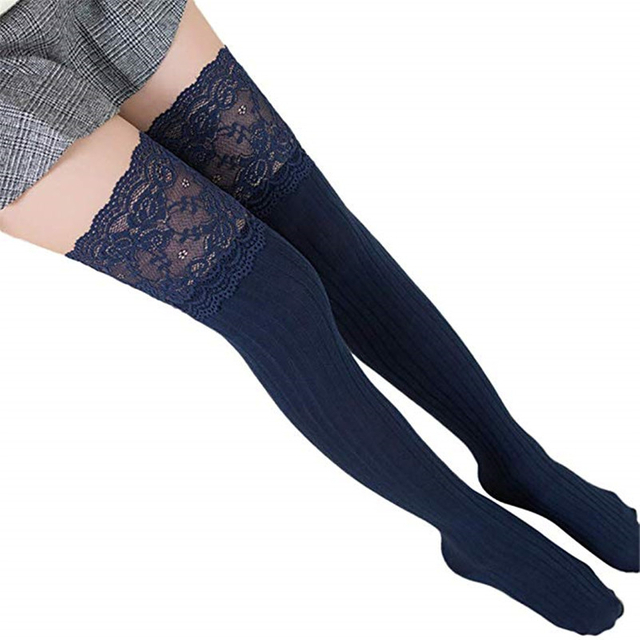 Hot sale knee high ruffle socks neon football in low price
