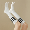  Men Mid Length Sports Socks Fashionable Geometric Patterns Breathable Odor Resistant Running Cycling Basketball 