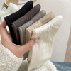e-commerce ready New women Socks Autumn Fashion Style Ladies Loose Socks School Basic Solid Color Casual Simple Girls Crew 
