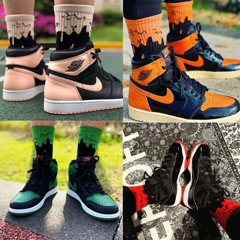  Compression Socks Men's Gym Sports Running Football Basketball Cycling Socks Varicose Veins Diabetes Blood 