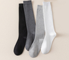  Simple Fashion Men's Knee Socks Solid Striped Knitting Cotton Long Socks Men Stockings Sports Basketball Thigh High 