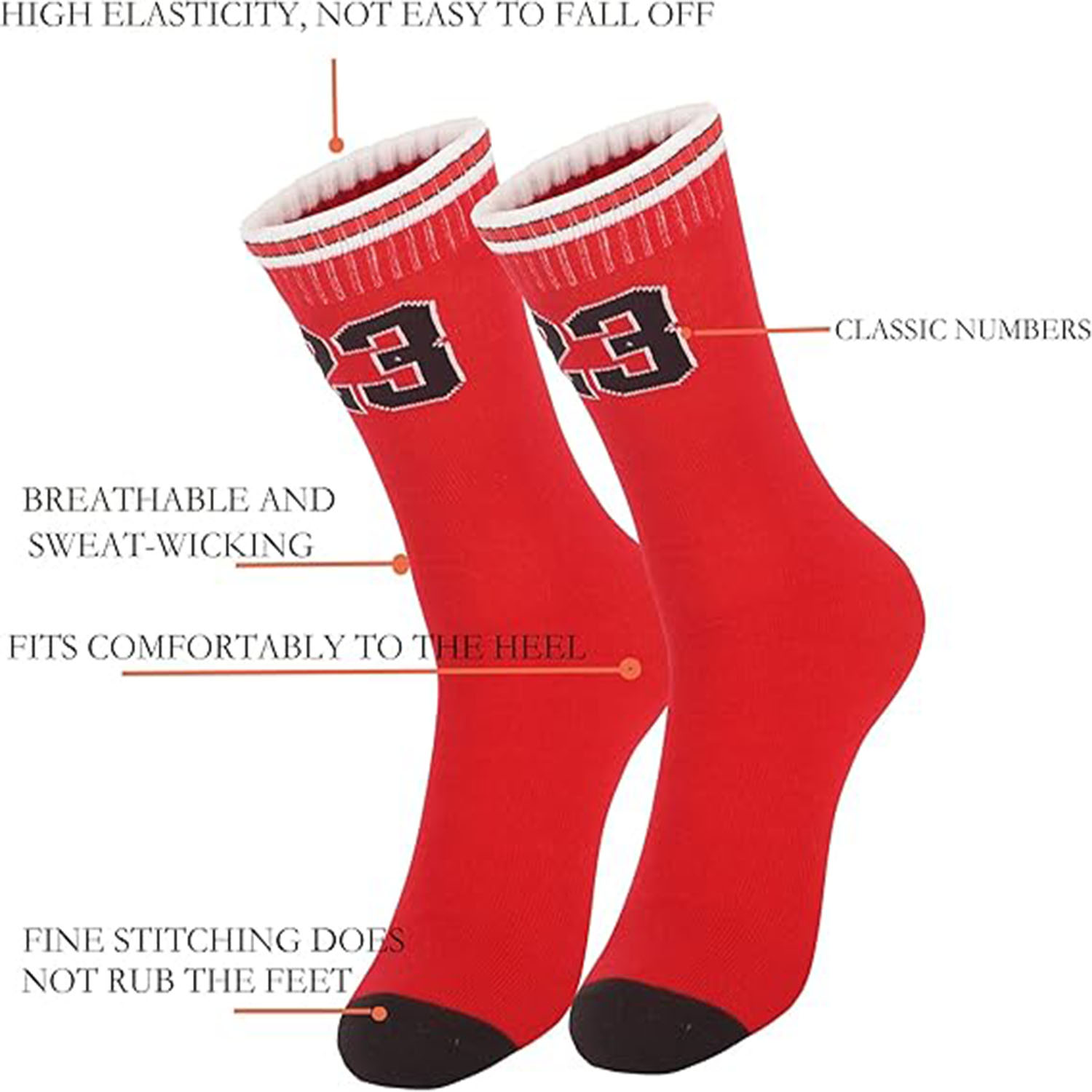  Youth boys basketball socks sports running socks basketball team sports star socks suitable for youth boys and Summer thin 