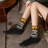  Autumn Winter Fashion Unisex Jaws Edition Comic Book Cover Socks Non slip Basketball 