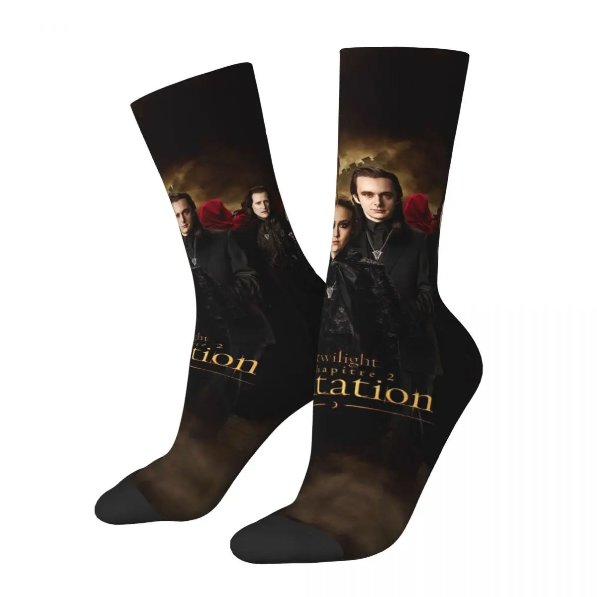  Winter Warm Crazy Design Women Men Robert Pattinson Collage Socks The Twilight Saga Movie Sweat Absorbing Basketball 