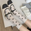 Design Service Autumn Winter women Thicken Coral Fleece Five Finger Socks Soft Middle Tube Socks Home Floor Sleeping Socks 