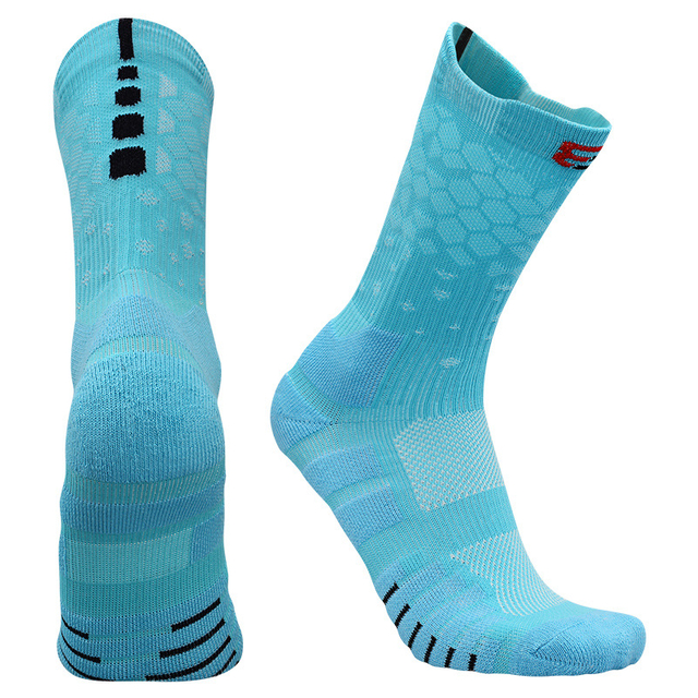  Professional Elite Basketball Socks Non slip Middle Thickened Cushion Towel Breathable Moisture Wicking Sports Running 