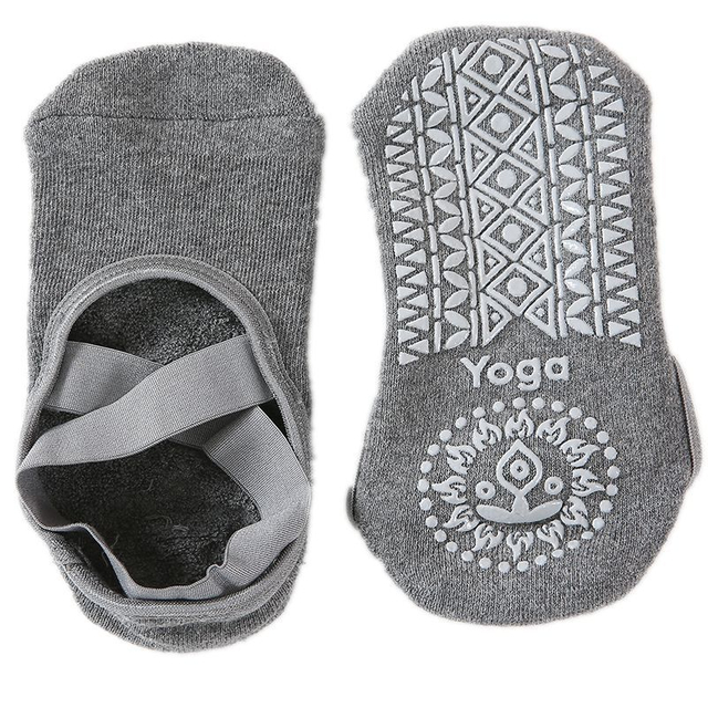 exclusive offers women Yoga Sport Anti slip Socks Backless Silicone Dots Socks Ladies Ventilation Ballet Dance Gym Fitness 
