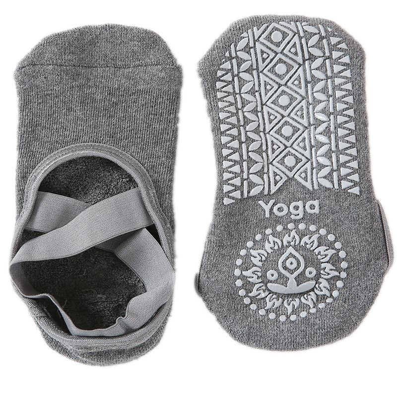 exclusive offers women Yoga Sport Anti slip Socks Backless Silicone Dots Socks Ladies Ventilation Ballet Dance Gym Fitness 