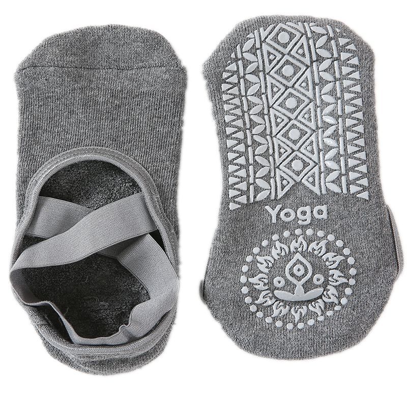 exclusive offers women Yoga Sport Anti slip Socks Backless Silicone Dots Socks Ladies Ventilation Ballet Dance Gym Fitness 