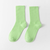 Best Price Unisex Casual Cotton Socks Round Neck Mid Tube Fashionable Solid Color Breathable Socks Autumn women Girls Stockings 