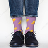 Low-cost Cheese Funny Socks Dairy Food Snack Gourmet Cheddar Novelty Casual Crew Socks Contrast Color Design for women 