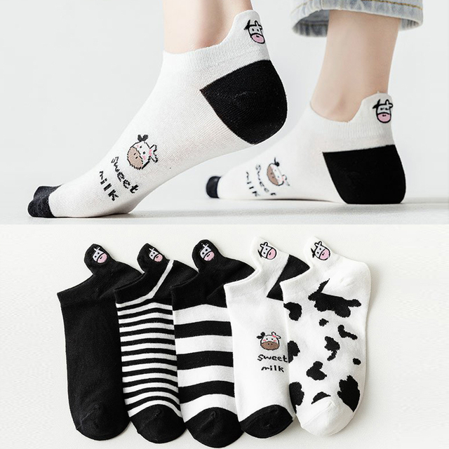 distributor women Cute Socks Cotton Kawai Embroidered Funny Low Cut Socks for women Girls Ankle Socks Harajuku Girls School 