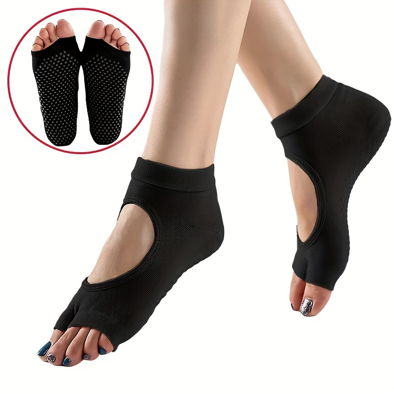 value for money High Quality Women Yoga Socks Anti Slip Two Toe Sport Cotton Pilates Sock Breathable Quick Dry Ballet