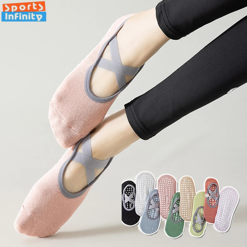 large-scale procurement Ultra Thin Professional Yoga Socks Women Boat Sock Silicone Non Slip Pilates Socks Ballet Dance Gym