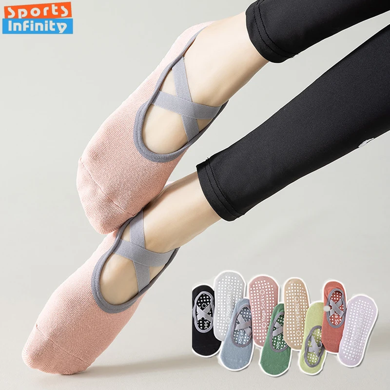 large-scale procurement Ultra Thin Professional Yoga Socks Women Boat Sock Silicone Non Slip Pilates Socks Ballet Dance Gym