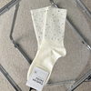 private consumption womens Socks Embellished Little Rhinestone Cluster Crew 