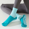 premium quality women Pilates Five Toe Socks Cotton Silicone Non slip Crew Yoga Socks Elasticity Sports Fitness Ballet Dance 