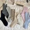 bulk purchase women s Socks Korean Style Trendy Breathable Casual Dots Cartoon Crew Socks For Girls Novelty Color Warm Socks 