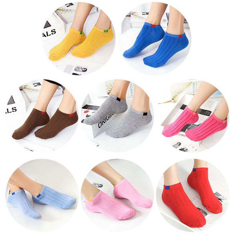 Customize by Drawing Candy Colors women Short Socks Fashion Female Girls Ankle Boat Socks Invisible Sock Slippers Calcetines 