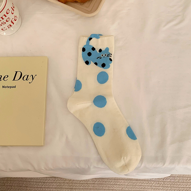 New Arrival Cute Spring Summer Three dimensional Cartoon Socks Fun Cat Bear Cotton Socks Style Combed Socks for women 