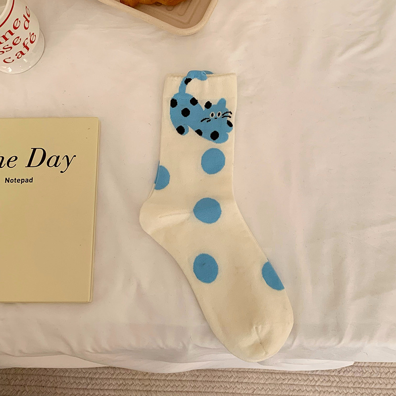 New Arrival Cute Spring Summer Three dimensional Cartoon Socks Fun Cat Bear Cotton Socks Style Combed Socks for women 