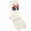 Size Customization Real Pics One Black White Socks Men Women Basketball Socks 