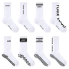 Fashion Functional Pilates Grip Socks Men and Women Sports Colorful Yoga Crew Socks Customized Logo Pilates Crew Socks