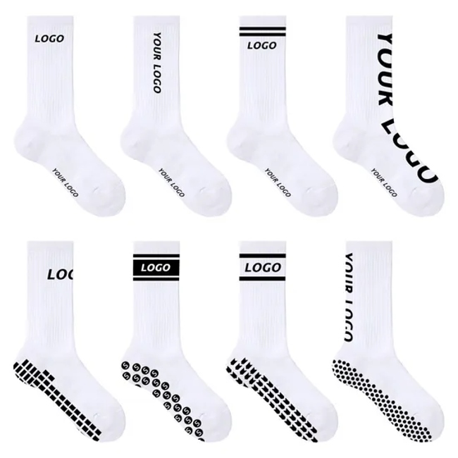 Fashion Functional Pilates Grip Socks Men and Women Sports Colorful Yoga Crew Socks Customized Logo Pilates Crew Socks