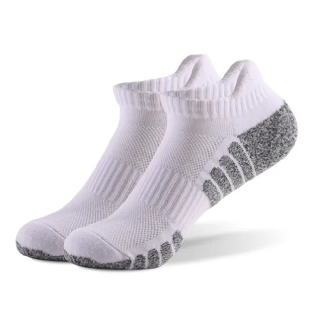 Towel Bottom Running Cotton Boat Socks Non-Slip Absorbent Breathable Sports Men Socks