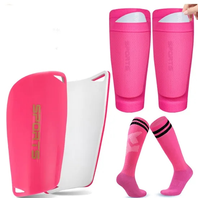 Custom Football Socks Set Soccer Shin Guard Football Grip Socks and Soccer Compression Leg Sleeve