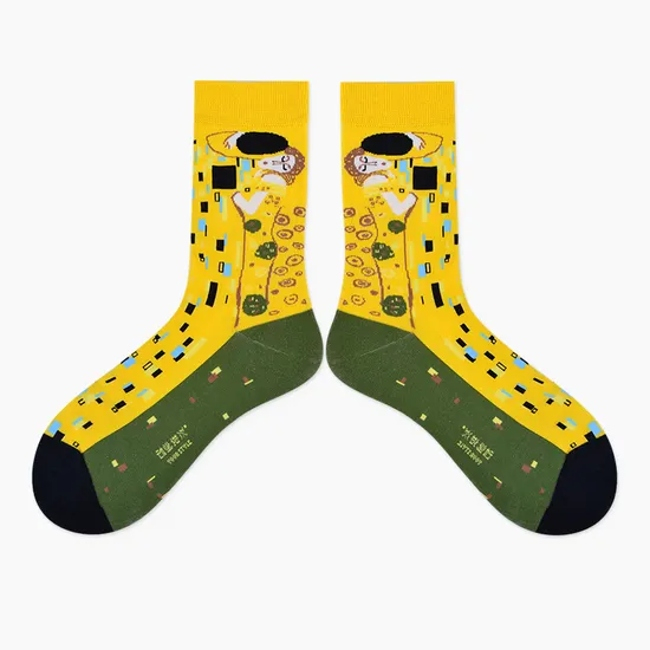 Fashion Low Price Unisex Men Women Cotton Wholesale Jacquard Crew Socks