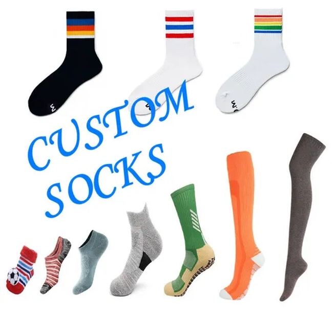 Xianghui Can Custom Logo Cotton Running Outdoor Basketball Sport Socks