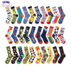 5 Pairs Lot Men Fashion Print Harajuku Cotton Sports Running Crew Socks Women Cool Funny Hiphop Casual Pastel Pack Long Tube Set