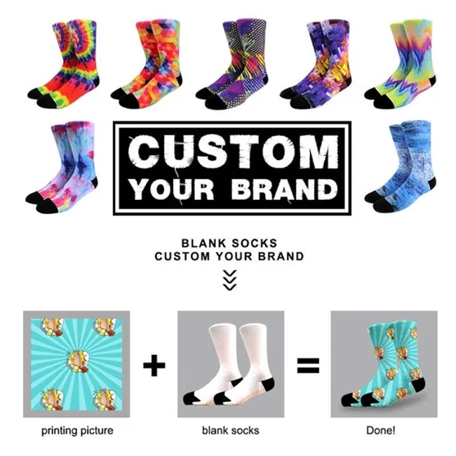 Xianghui Custom Logo Crew Socks Men Running Sport Cycle Athletic Basketball Socks